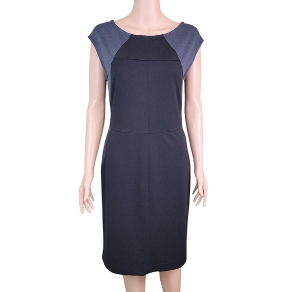 Banana Republic Factory Womens Color Block Design Sleeveless Dress Size 8 - Picture 2 of 15